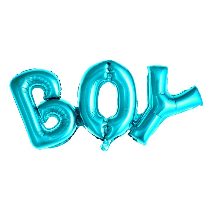 Balón PartyDeco - Nápis BOY modrý 66x33cm