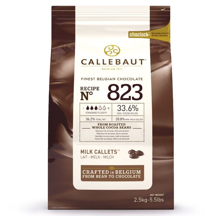 Callebaut - Mliečna čokoláda 33,6% 2,5kg