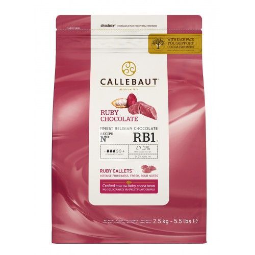 Callebaut - RUBY čokoláda 2,5kg