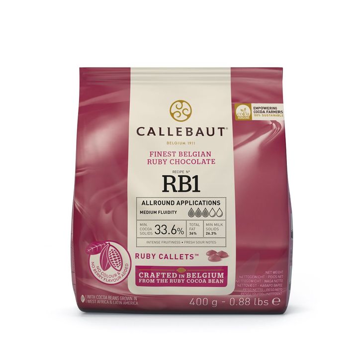 Callebaut - RUBY čokoláda 400g
