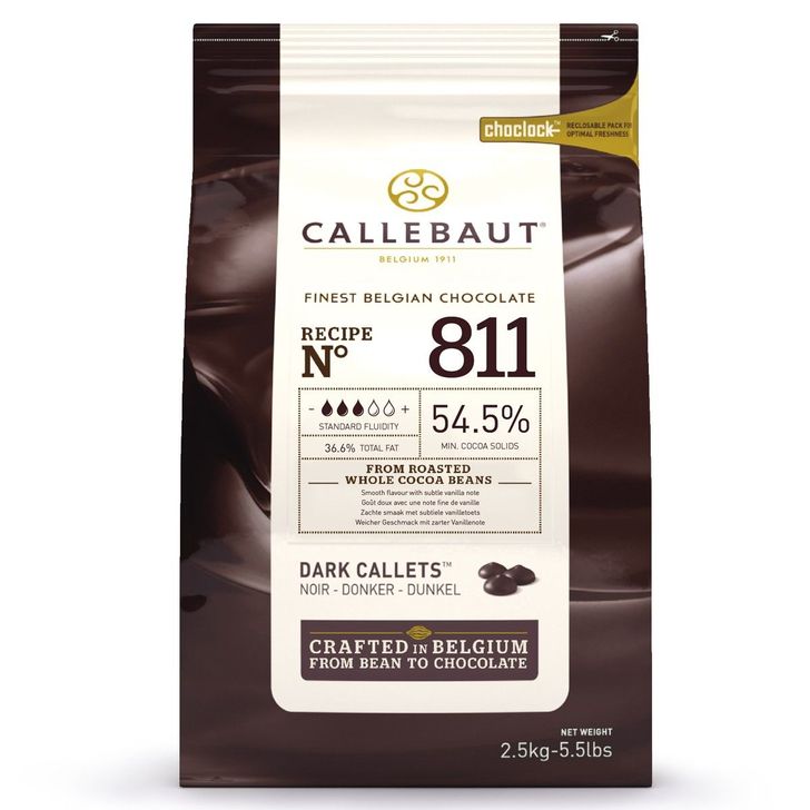 Callebaut - Tmavá čokoláda 54,5% 2,5kg