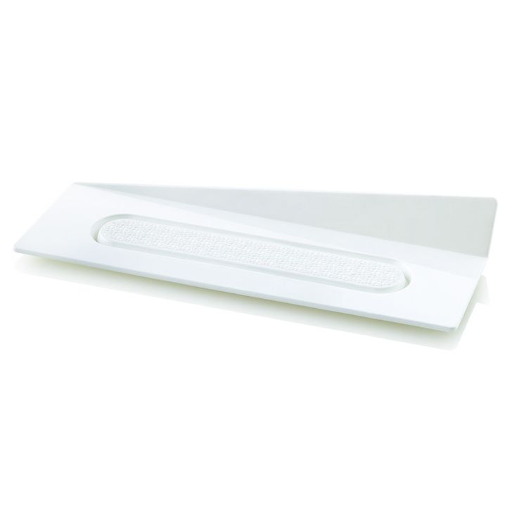 Elegantná podložka Silikomart - Obdĺžnik plastový biely 14x4cm