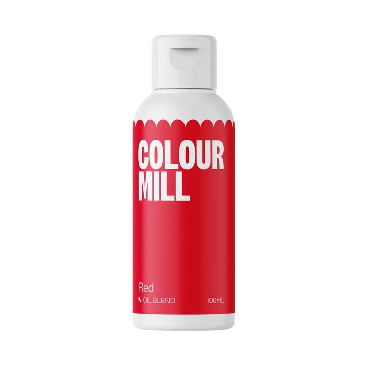 Farba do čokolády Colour Mill - Červená (Red) 100ml