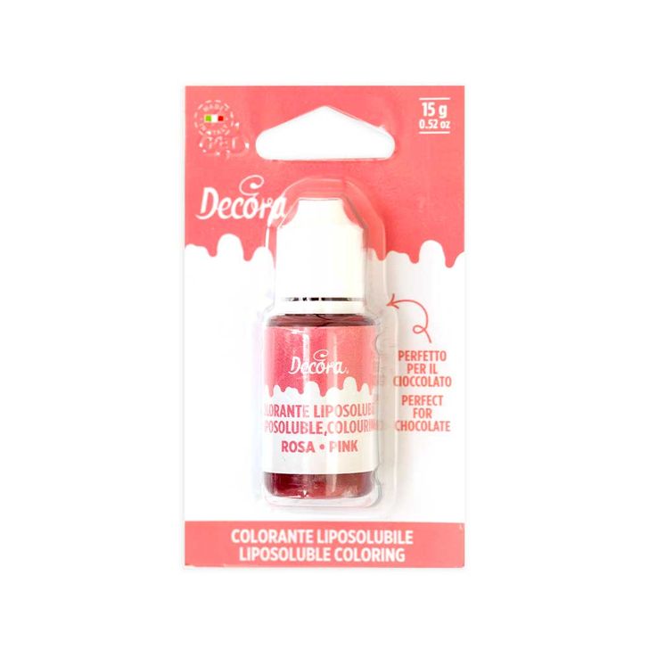 Farba do čokolády Decora - Ružová (Pink) 15g