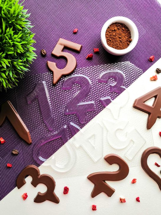 Forma na čokoládové čísla