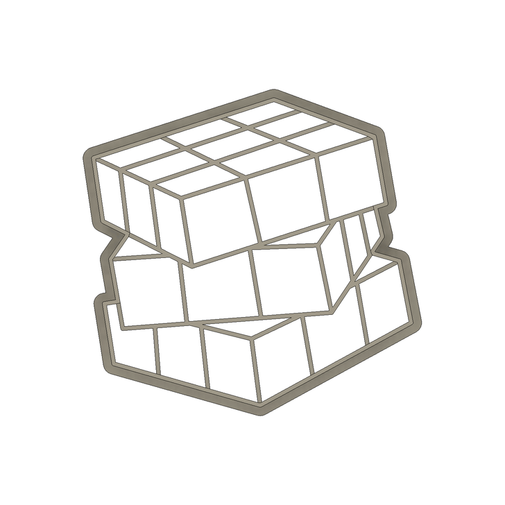 Formička - Rubikova kocka pootočená