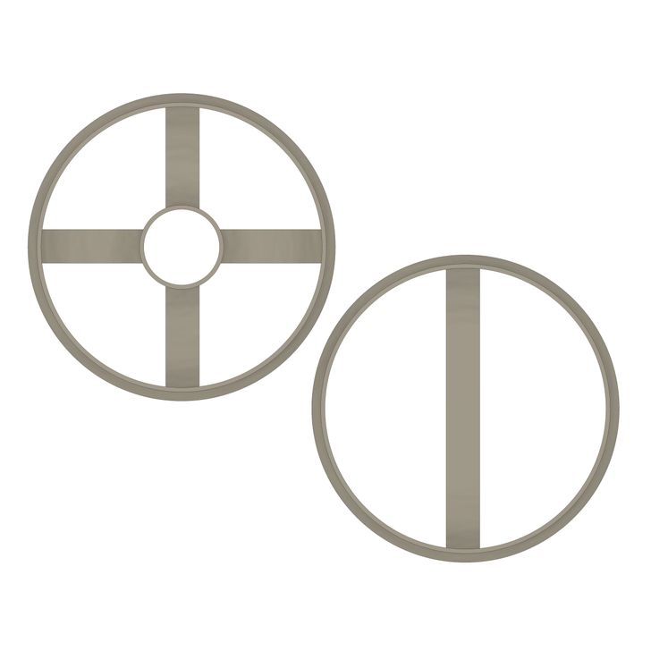 Formička set 2ks - Kruh a krúžok (linecké cesto)