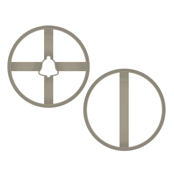 Formička set 2ks - Kruh a zvonček (linecké cesto)