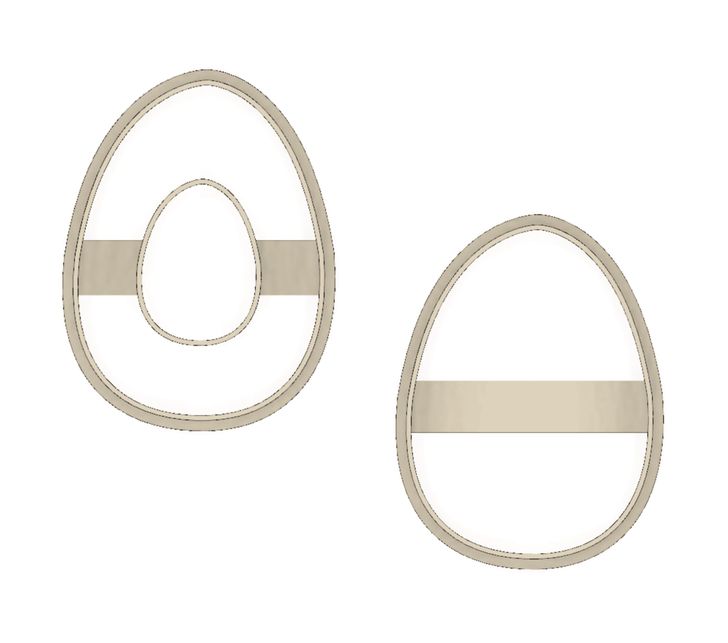 Formička set 2ks - Vajíčko a vajíčko (linecké cesto)