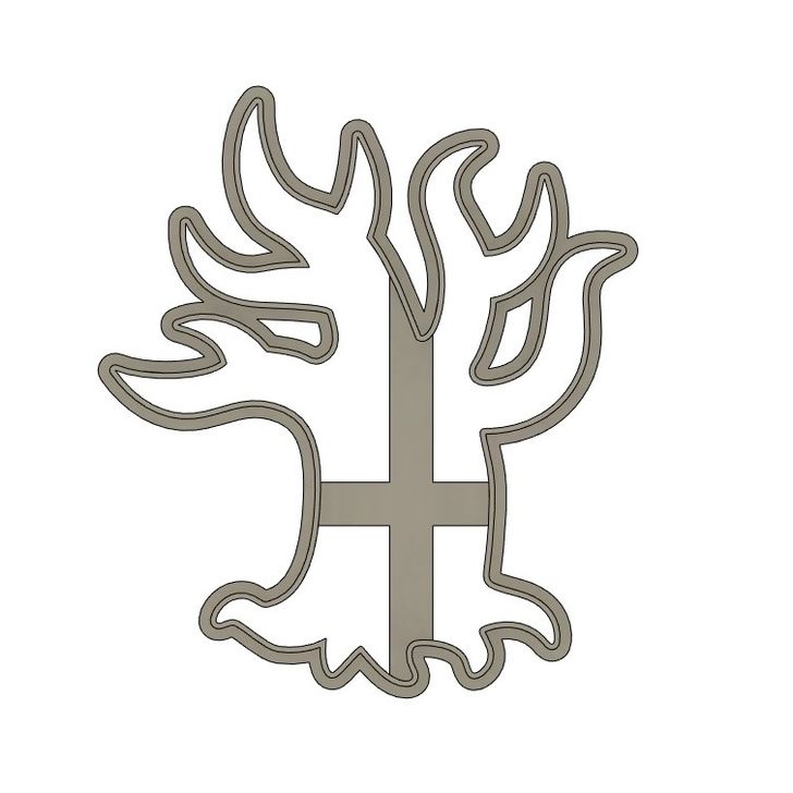 Formička - Strašidelný strom (obrys)