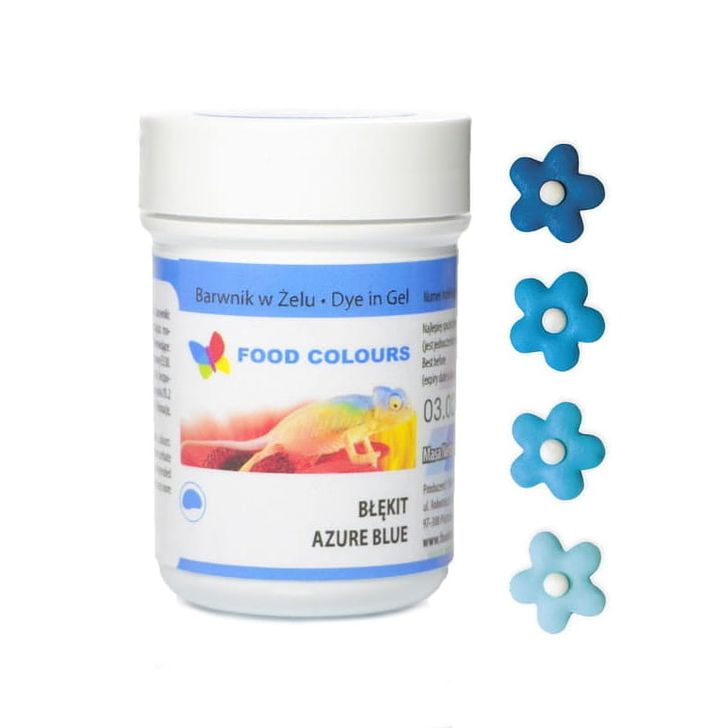 Gélová farba Food Colours - Azúrovo modrá (Azure Blue) 35g