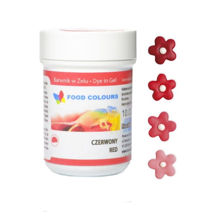Gélová farba Food Colours - Červená (Red) 35g
