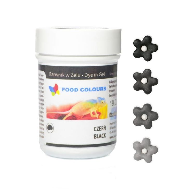 Gélová farba Food Colours - Čierna (Black) 35g