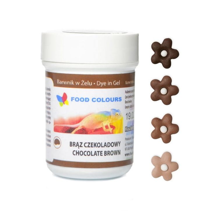 Gélová farba Food Colours - Čokoládová (Chocolate Brown) 35g