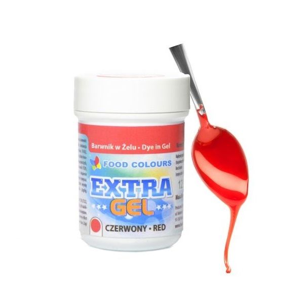 Gélová farba Food Colours - Extra červená (Extra Red) 35g