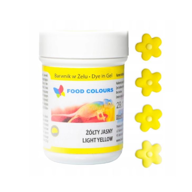 Gélová farba Food Colours - Svetlo žltá (Light Yellow) 35g
