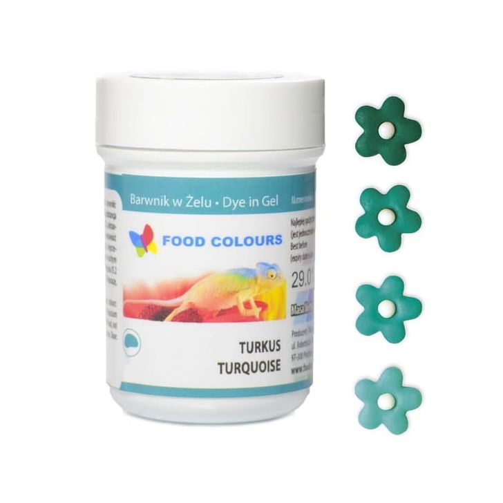 Gélová farba Food Colours - Tyrkysová (Turquoise) 35g