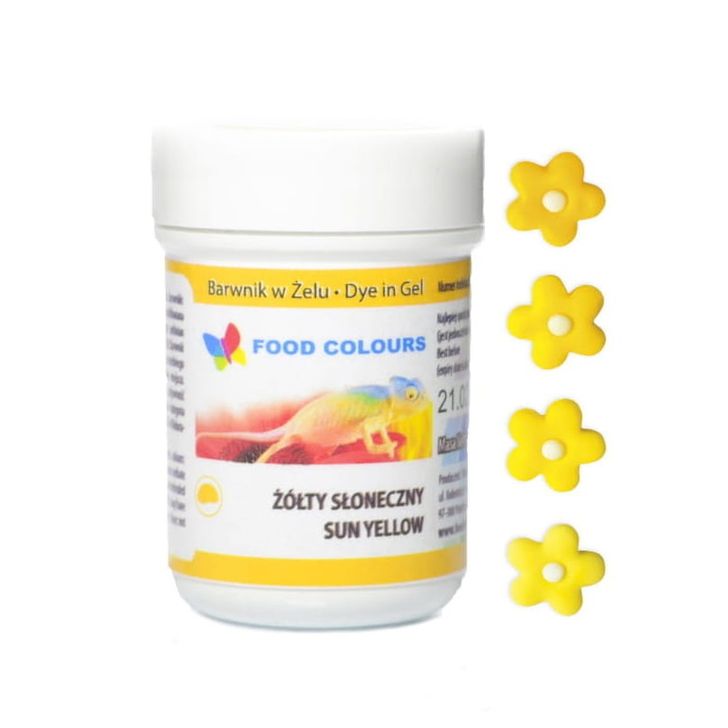 Gélová farba Food Colours - Žiarivo žltá (Sun Yellow) 35g