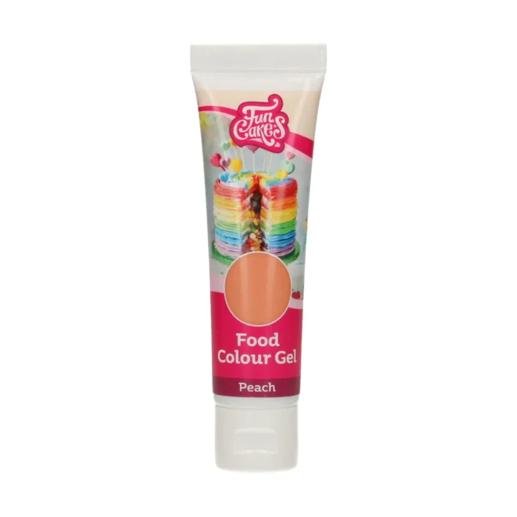 Gélová farba FunCakes v tube - Broskyňová (Peach) 30g