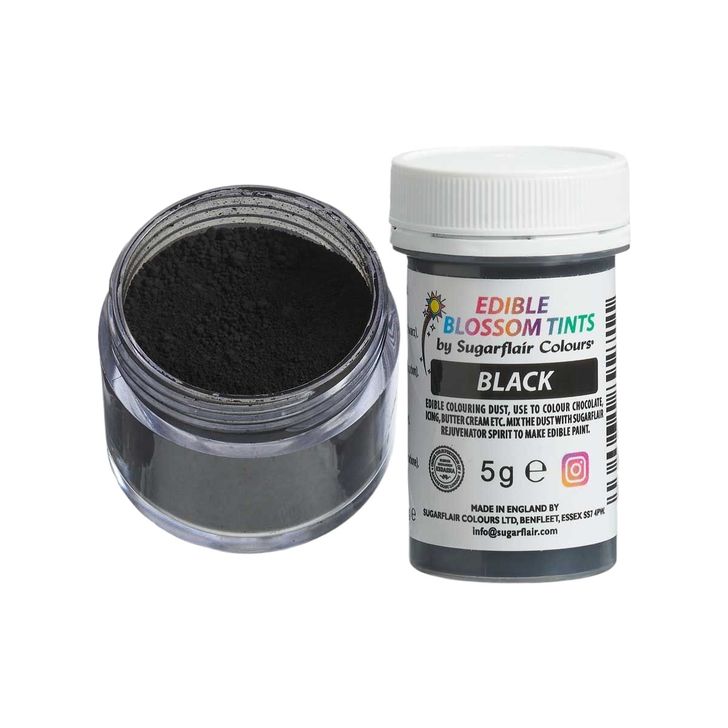 Jedlá prachová farba Sugarflair - Black 5g