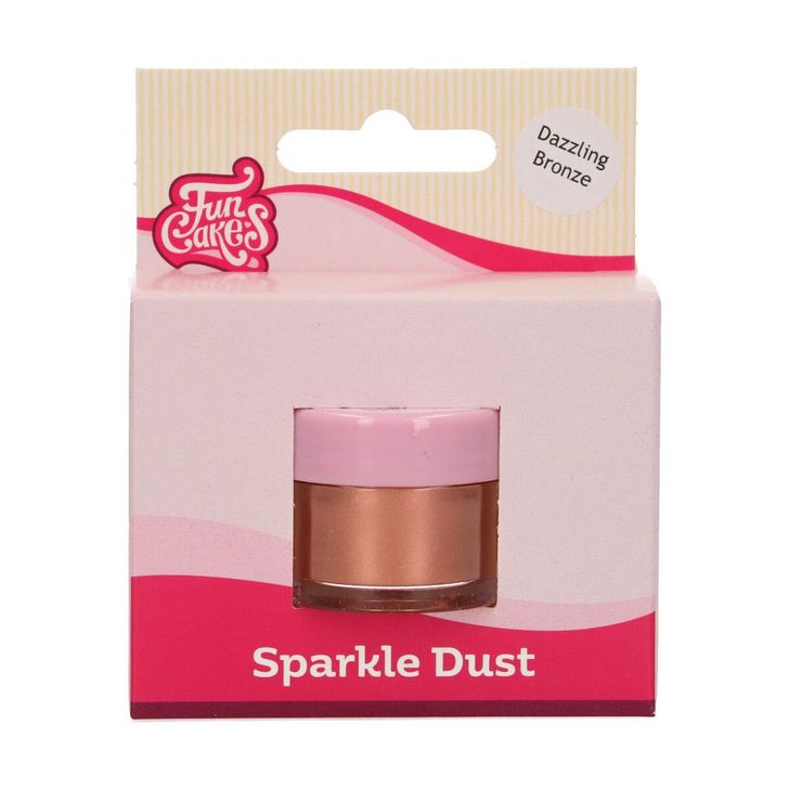 Jedlá prachová perleťová farba FunCakes – Dazzling Bronze 3,0g