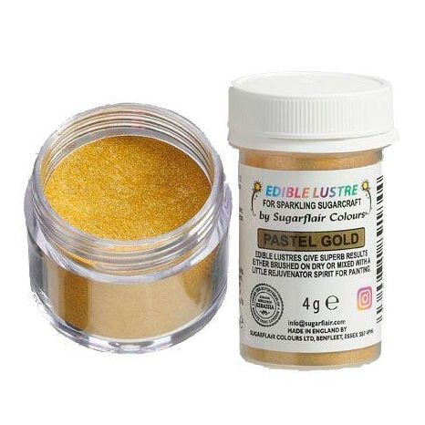Jedlá prachová perleťová farba Sugarflair – Pastel Gold 4g