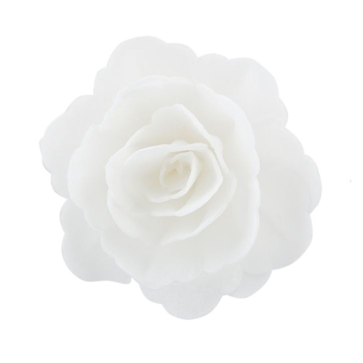 Jedlé oblátkové kvety - Čínska ruža veľká biela (4ks)