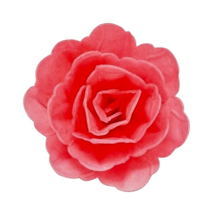 Jedlé oblátkové kvety - Čínska ruža veľká červená (4ks)