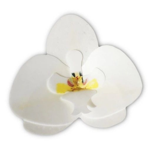 Jedlé oblátkové kvety - Orchidea biela (10ks)