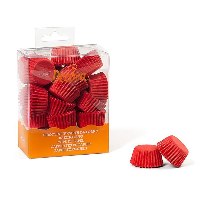 Košíčky mini Decora - Červené (200ks)