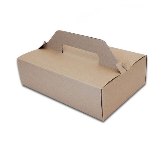 Krabica s uškom 27x18x8cm - Hnedá