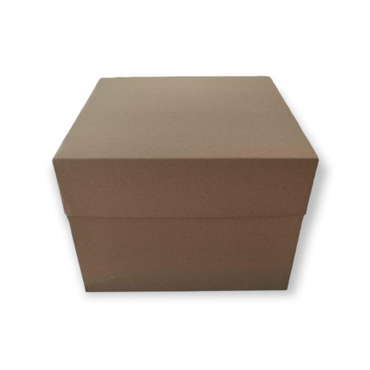 Krabica tortová 33x33x25cm - Hnedá