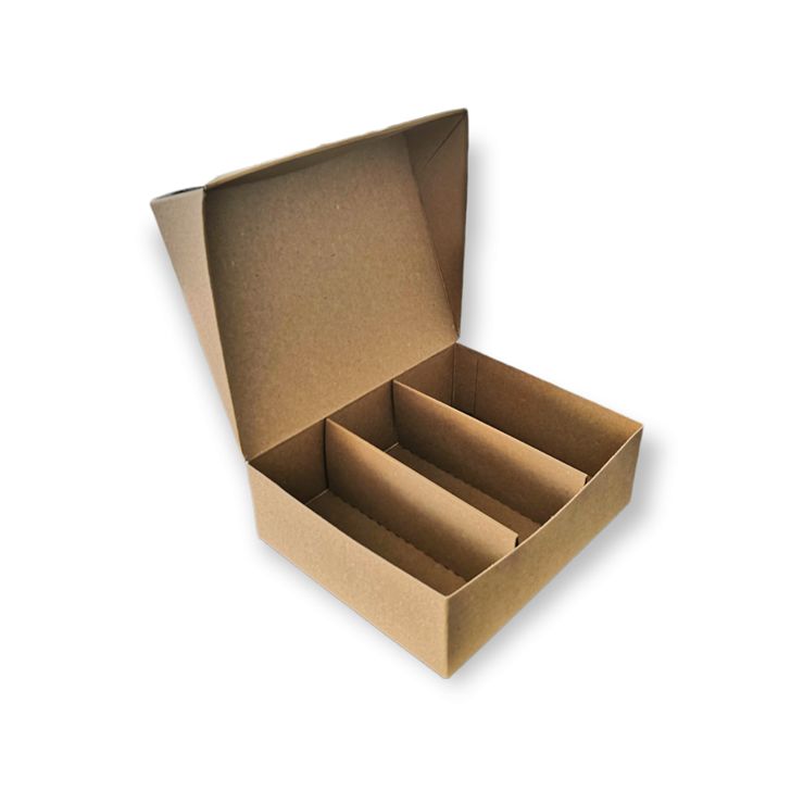 Krabička na makrónky 140x115x45 – Hnedá (eko)