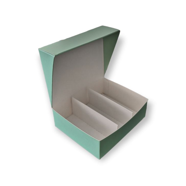 Krabička na makrónky 140x115x45 – Pastelová zelená