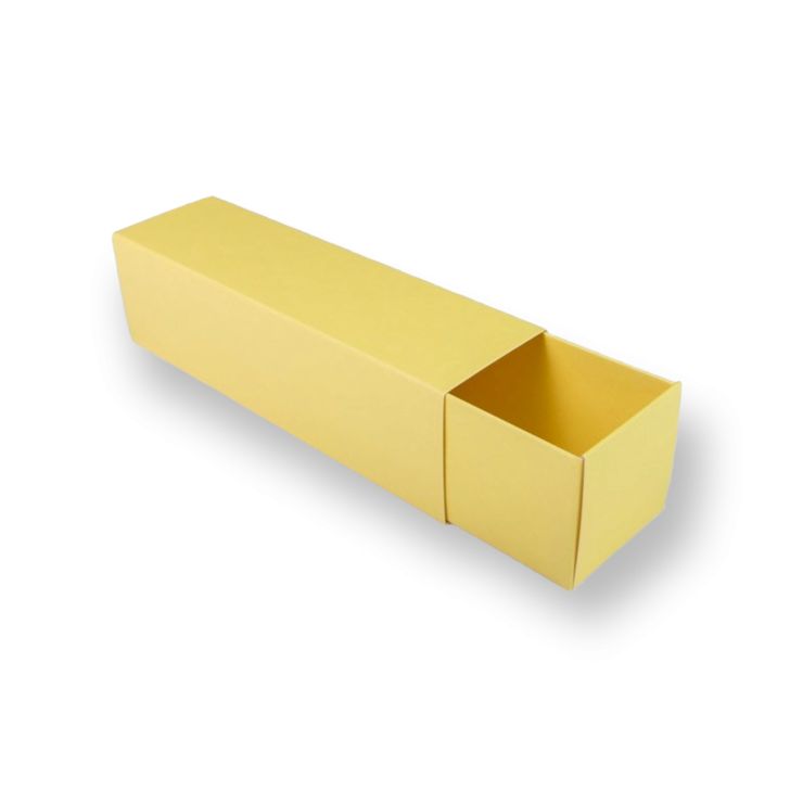 Krabička na makrónky 160x45x45 – Pastelová žltá