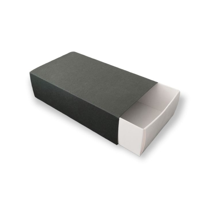 Krabička na makrónky 160x90x45 – Čierna