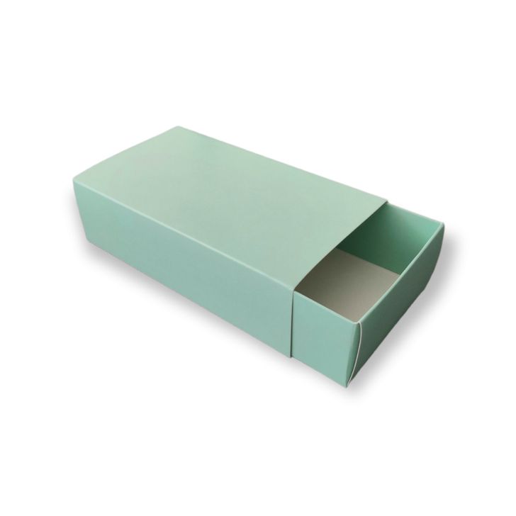 Krabička na makrónky 160x90x45 – Pastelová zelená