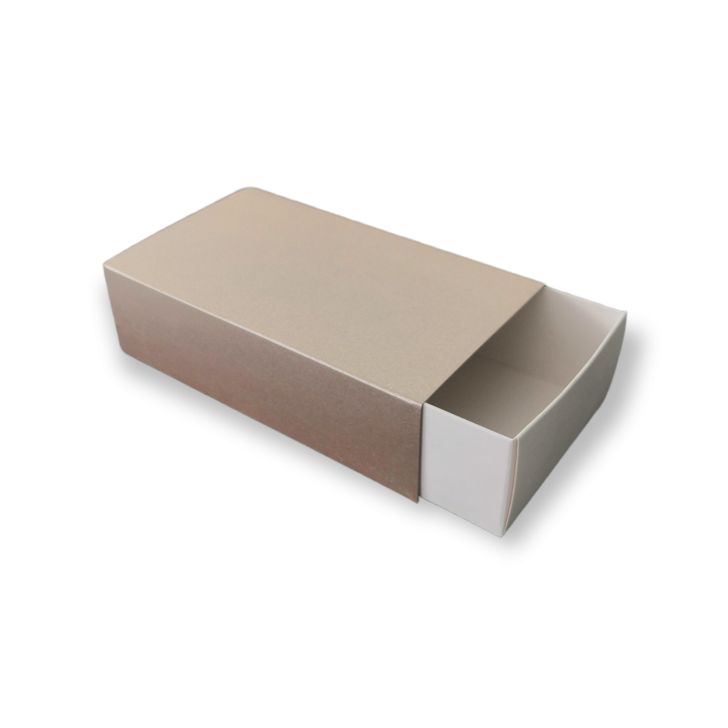 Krabička na makrónky 160x90x45 – Platinová