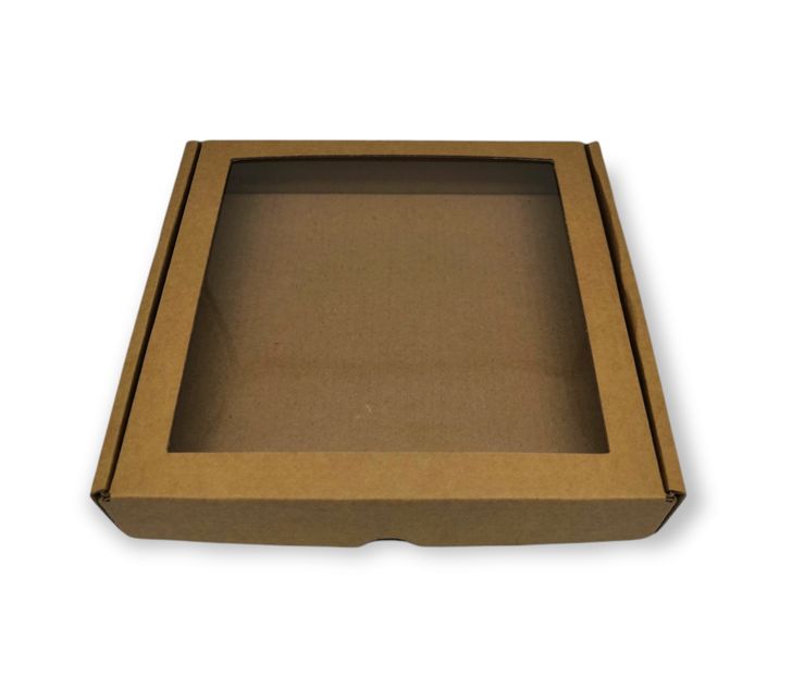Krabička na medovníky 17x17x3cm - hnedá