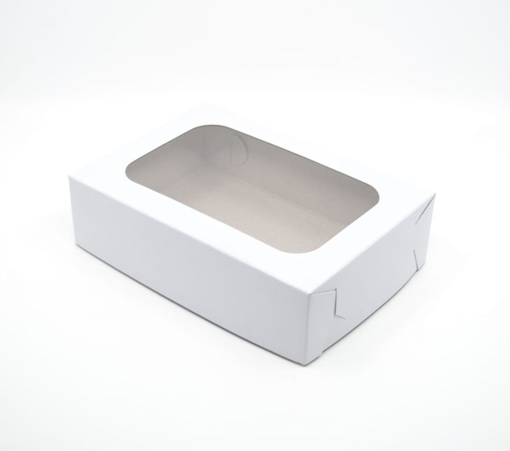Krabička s okienkom 200x140x55mm - biela