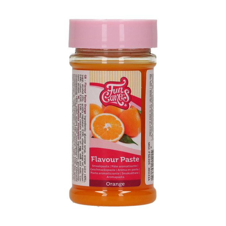 Ochucovacia pasta FunCakes - Príchuť pomaranč (Orange) 120g