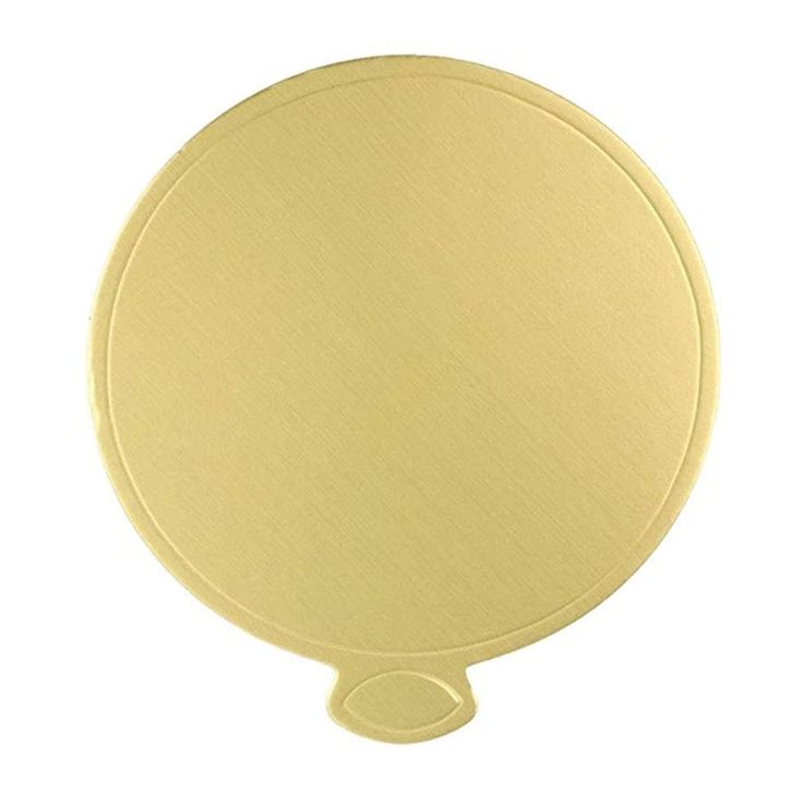 Podložka na monoporcie zlatá s okrajom - Kruh Ø 8cm (10ks)