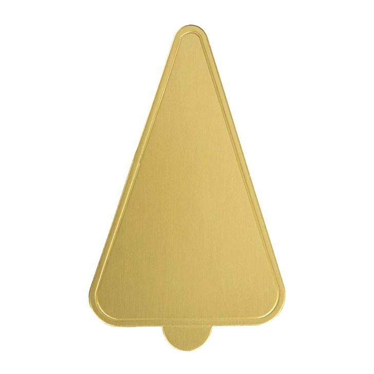 Podložka na monoporcie zlatá s okrajom - Trojuholník 11,5x7,5cm