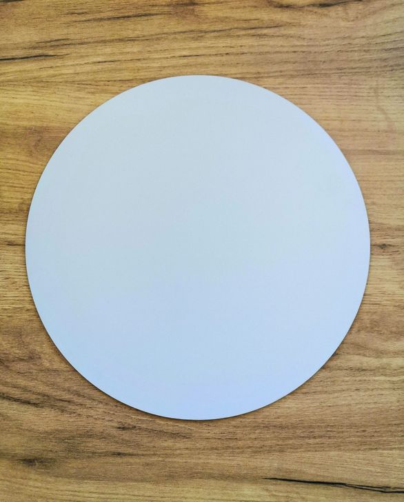 Podnos pevný biely kruh 19,5 cm