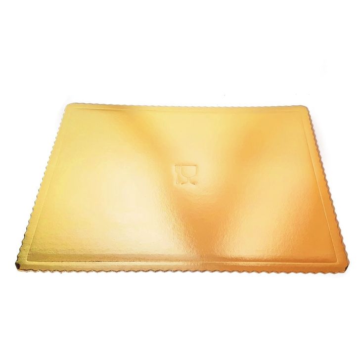 Podnos zlatý lepenkový štvorec – 35x35 cm
