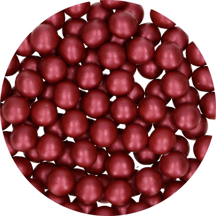 Posyp FunCakes - Choco Pearls Large Bordeaux (Bordové) 70g