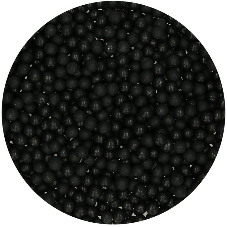 Posyp FunCakes - Jemné perličky čierne (Soft Pearls Black) 60g