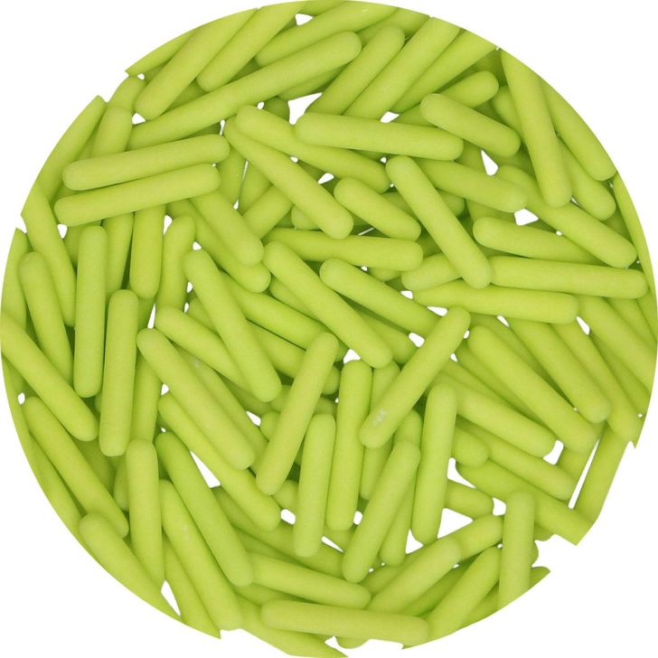 Posyp FunCakes - Matné tyčinky zelené (Green) 70g