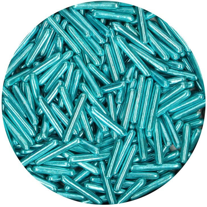 Posyp FunCakes - Metalické tyčinky modré (Blue) 70g