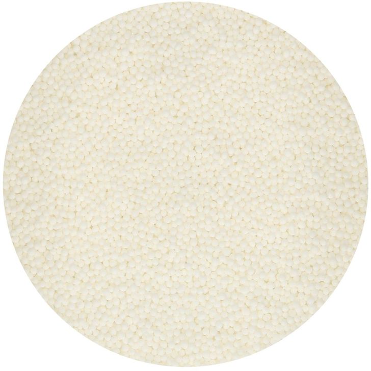 Posyp FunCakes - Mini perličky biele (Nonpareils White) 80g